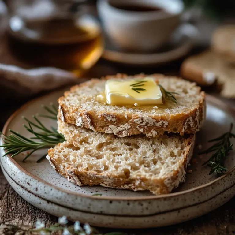 No knead gluten-free bread recipe card