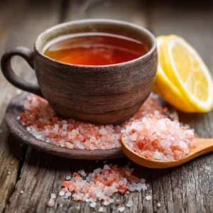 Japanese Manjaro tea and pink Himalayan salt for weight loss benefits